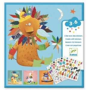 djeco stickers DJ08932 dieren knutselen