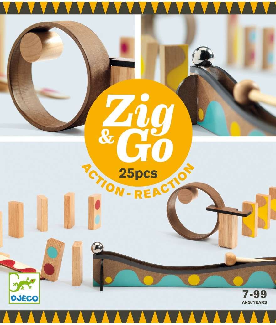 djeco zig go knikkerbaan reactiebaan dring DJ05642