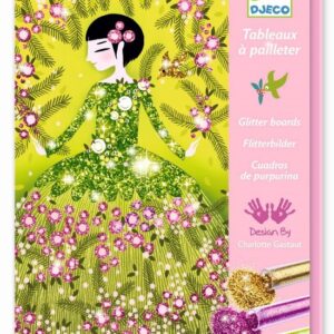 djeco glitterschilderijen jurken met glitters knutselset