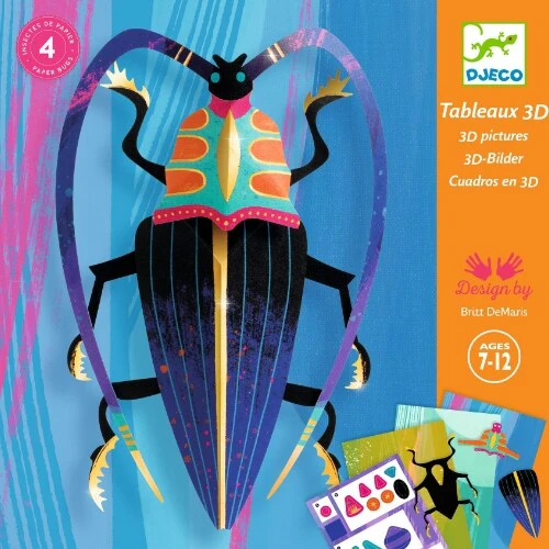djeco 3D afbeeldingen paper bugs djeco