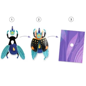 djeco 3D afbeeldingen paper bugs djeco