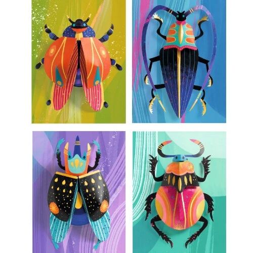 djeco 3D afbeeldingen paper bugs djeco